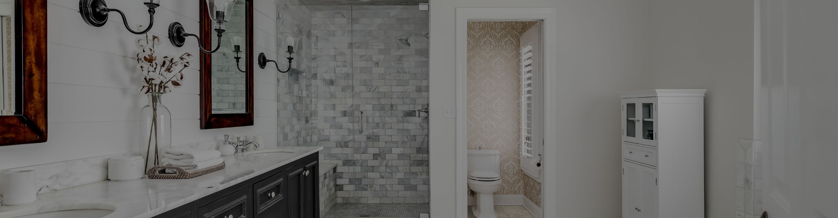 custom tile shower in a New Orleans, LA, bathroom